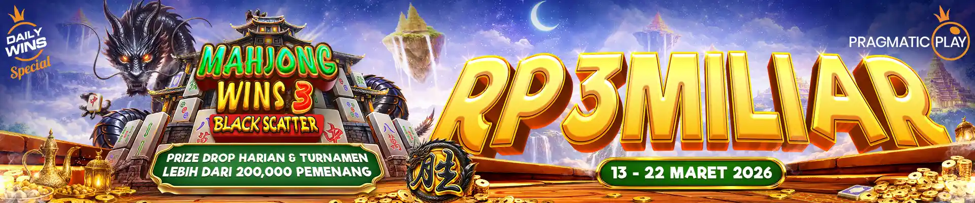 PROMO MAHJONG 3 BLACK SCATTER